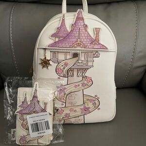 Loungefly Tangled backpack and matching wallet